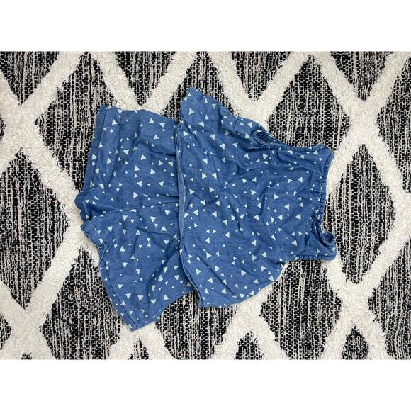 Limited Too Heart Polka Dot Chambray Blue Romper Womens size 2T - Picture 5 of 5